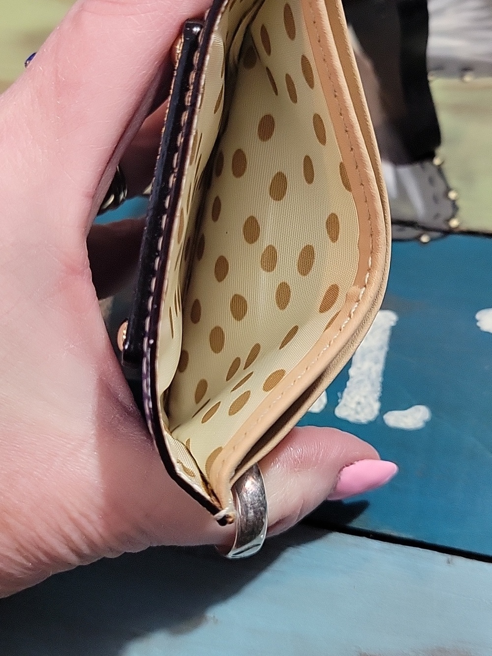 kate spade New York Blue Leather Card Holder - Picture 3 of 3
